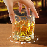 Rotating Crystal Whiskey Glass (Set Of 6)